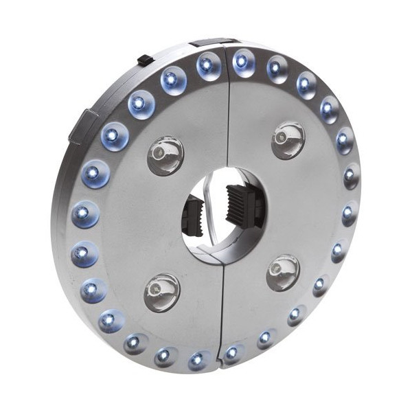 CAO - Lampe tente / parasol 28 led abs gris 16cm