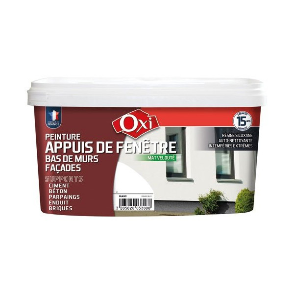 OXI - Peinture appuis fenêtre 2.5l blanc