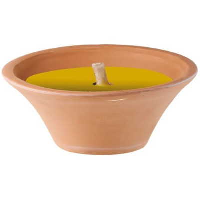 VASQUE TERRE CUITE CITRONNELLE 13 9CM