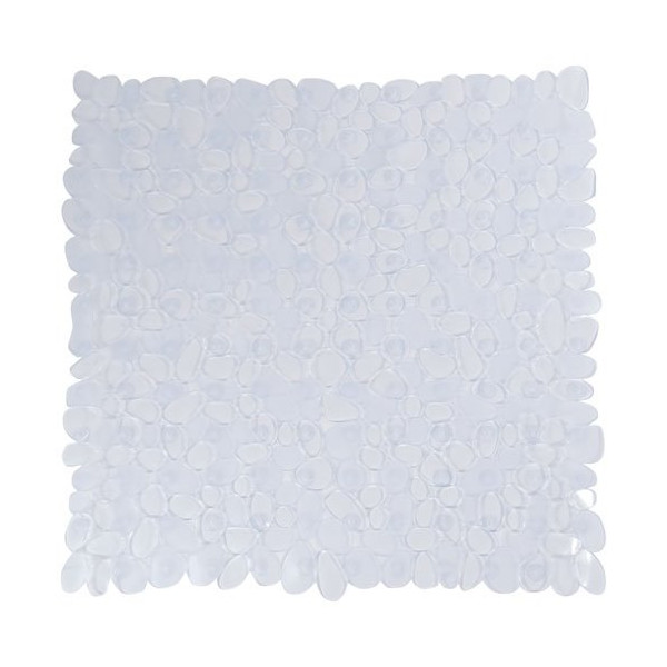 MSV - Tapis fond douche 53x53cm galet transparent