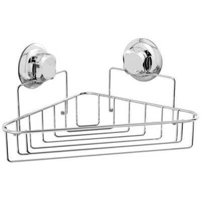 TABLETTE D'ANGLE METAL 2 VENTOUSES