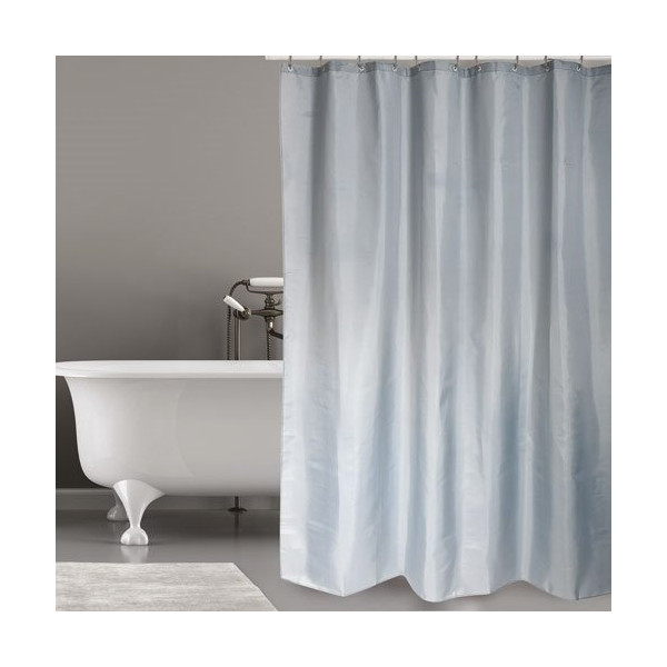 MSV - Rideau douche polyester 180x200cm gris clair