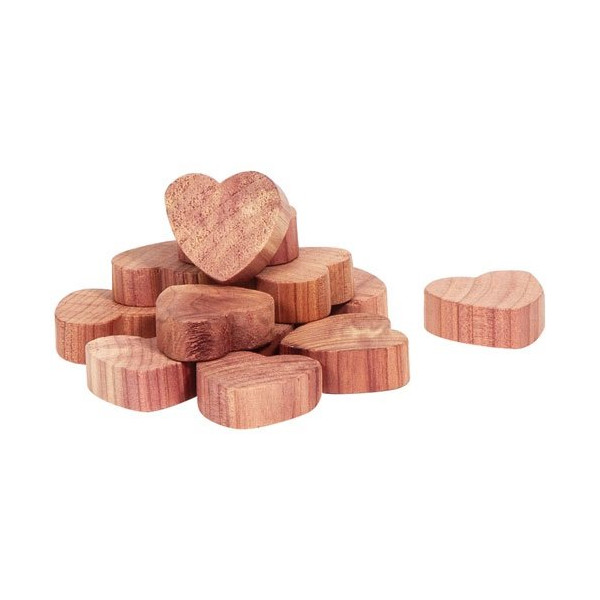 COMPACTOR - Antimite coeurs en cèdre lot de 15