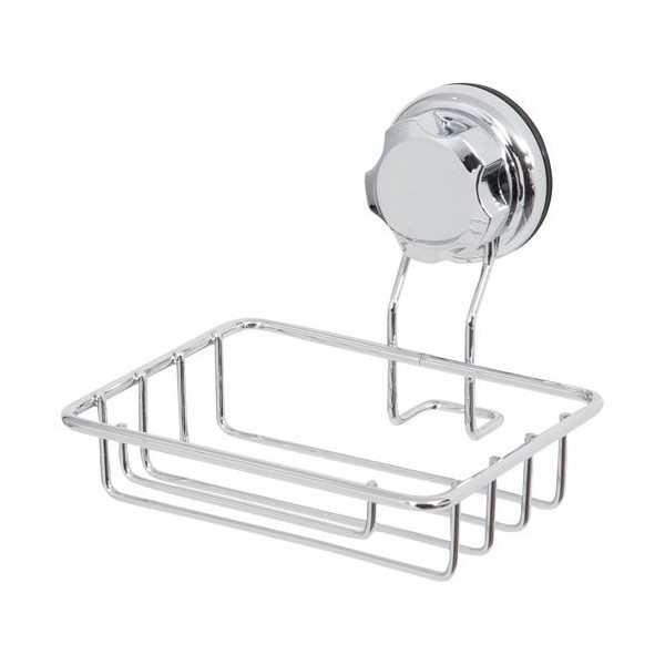 COMPACTOR - Porte savon ou éponge à ventouse métal chromé