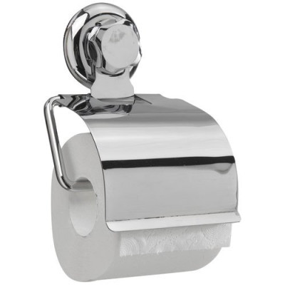 PORTE PAPIER WC A VENTOUSE METAL CHROM