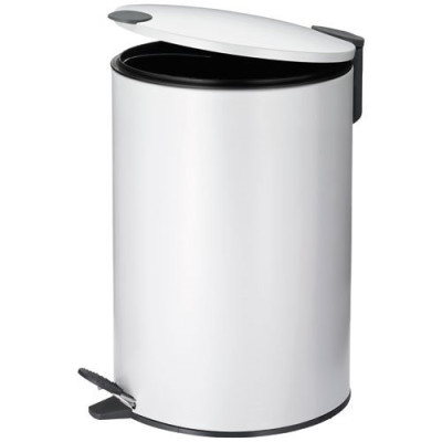 POUBELLE MATS 12L METAL BLANC