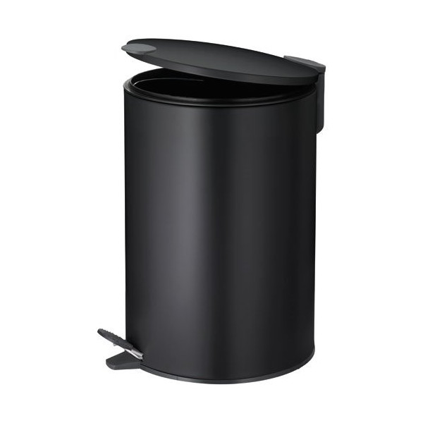KELA - Poubelle 12 L Noire - Mats