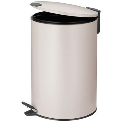 POUBELLE MATS 12L METAL BEIGE