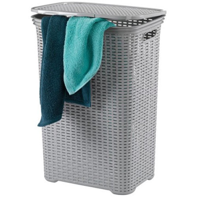 CORBEILLE LINGE BRASILIA GRIS43 5X33