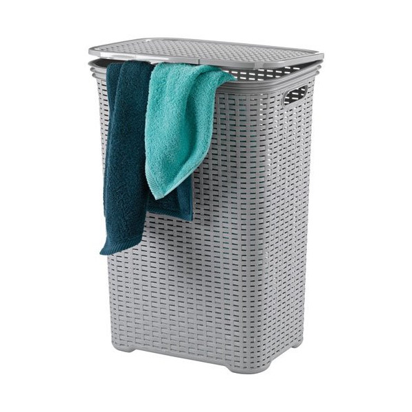KELA - Corbeille à linge Gris Clair - Brasilia