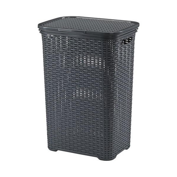 KELA - Corbeille à linge Gris Anthracite - Brasilia