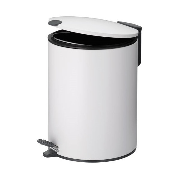 KELA - Poubelle 5 L Blanche - Mats