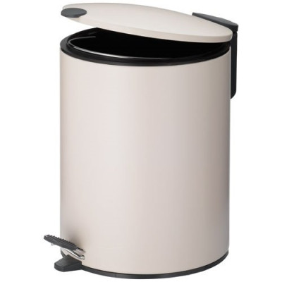 POUBELLE MATS 5L METAL BEIGE