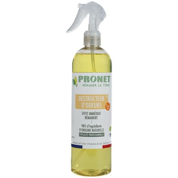 PRONET NATURE - Destructeur d'odeur fleur de tiare 500 ml