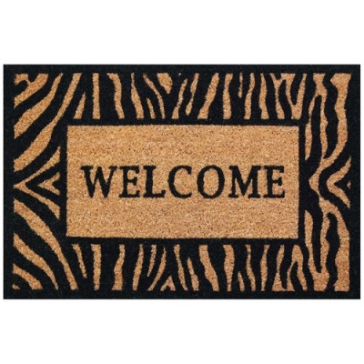 TAPIS COCO NATUREL 40X60CM WELCO.ZEBRE