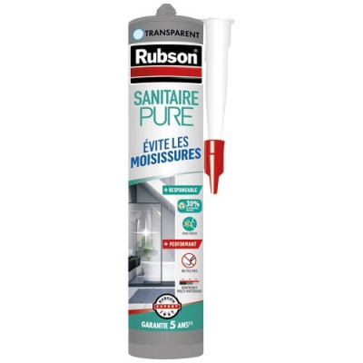 MASTIC PURE SANITAIRE TRANSPAREN 280ML (Vendu par 1)