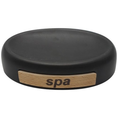 PORTE SAVON SPA CERAMIQUE NOIR (Vendu par 1)