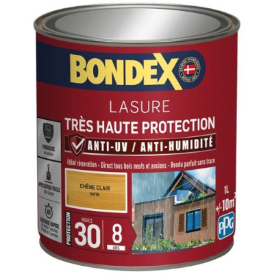 Lasure 8ans Très Haute Protection Satiné Bidon 1L