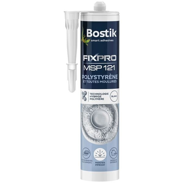 BOSTIK - Mastic fixpro msp121 polystyrene et moulures cartouche 290ml