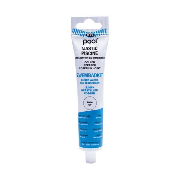 GEB - Pool mastic piscine tube 80ml blanc