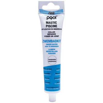 POOL MASTIC PISCINE TUBE 80ML TRANSP. (Vendu par 1)