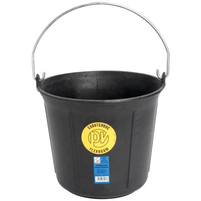 SEAU FLEXOGOM 13L NOIR (Vendu par 1)