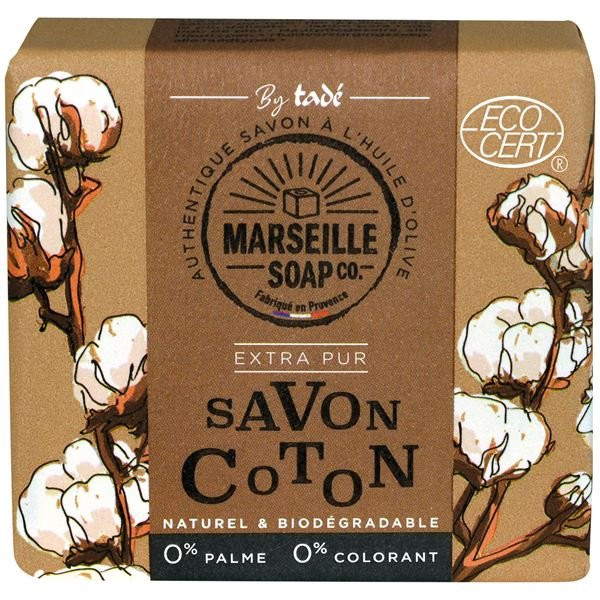 MARSEILLE SOAP - Savon de Marseille coton Ecocert 100 g
