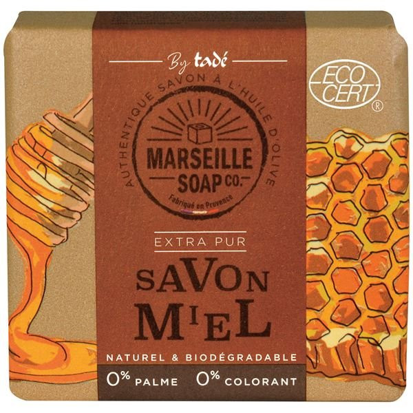MARSEILLE SOAP - Savon de Marseille miel Ecocert 100 g