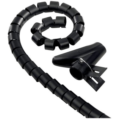 GAINE CACHE CABLE NOIR 1.8M