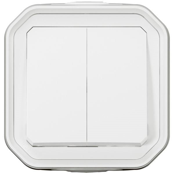 LEGRAND - Plexo interrupteur va et vient double blanc complet