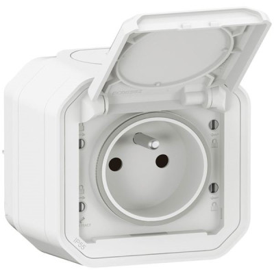 PLEXO PRISE 2P T BLANC COMPLET