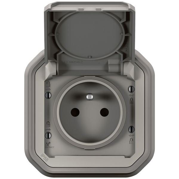 LEGRAND - Plexo prise 2p+t encastre gris encastré