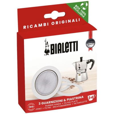 3 JOINTS + 1 FILTRE POUR CAFETIERE ITALIENNE - 0800036