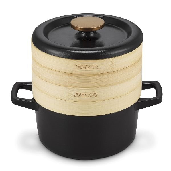 BEKA - Cuit-vapeur 20 cm 2 étages bambou - Nori