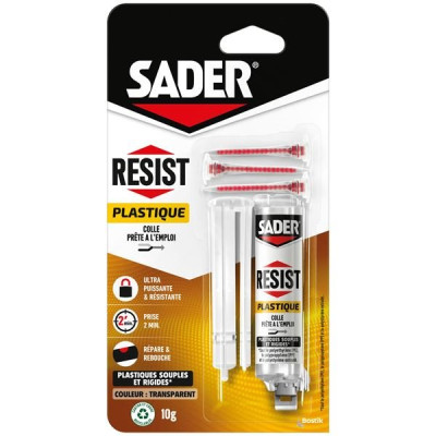 Colle Bi-Composante RESIST PLASTIQUE Transparente 10gr