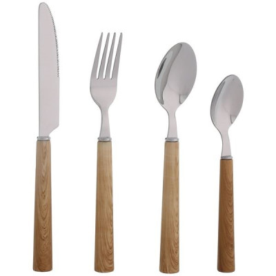 MENAGERE 24 PIECES FACON BOISROUND