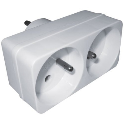 BIPLITE 2PT 16A BLANC (Vendu par 1)