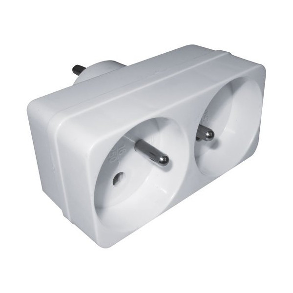 ELECTRALINE - biplite 2pt 16a blanc