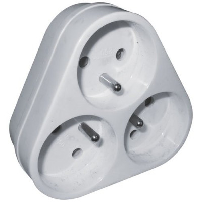 TRIPLITE 2PT 16A BLANC (Vendu par 1)