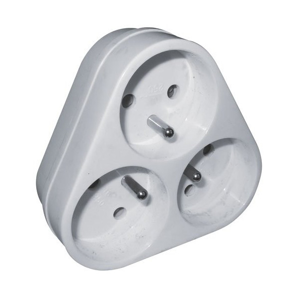 ELECTRALINE - Triplite 2pt 16a blanc