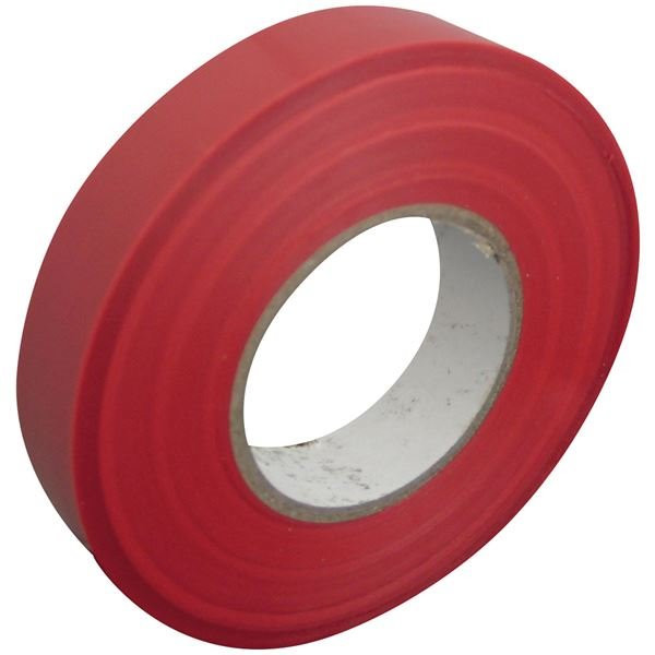 ELECTRALINE - Ruban adhésif isolant 19mm 25 m rouge sachet/cav