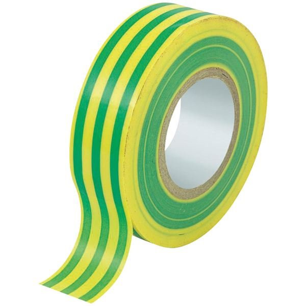 ELECTRALINE - Ruban adhesif isolant 19mm 25 m v/jaune sachet/cav