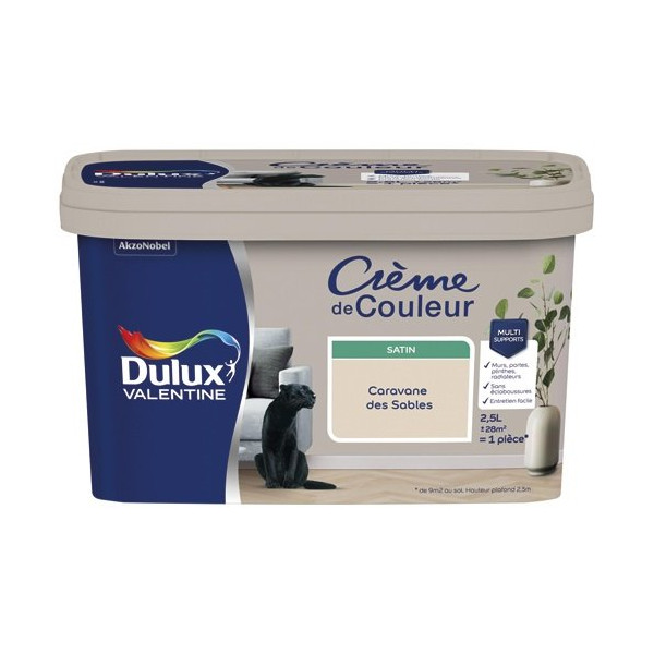DULUX VALENTINE - Valentine crème de couleur 2.5l caravane des sables