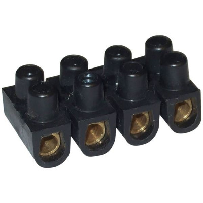 BARRETTE DE 12 CONNEXIONS 6 MM2 NOIR