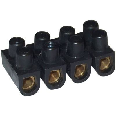 BARRETTE DE 12 CONNEXIONS 16 MM2 NOIR (Vendu par 1)