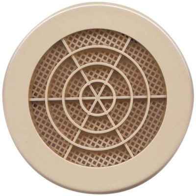 GRILLE FIXE RONDE CLIPSER Ø100MM SABLE (Vendu par 1)