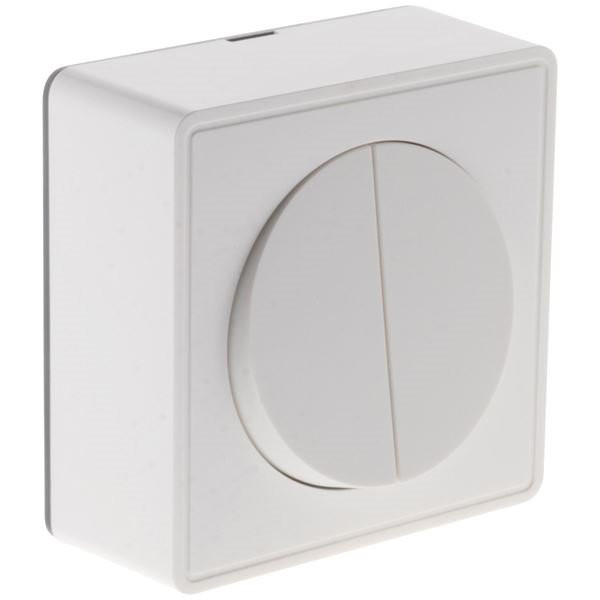 ZENITECH - Interrupteur va/vient double 10a saillie blanc sous film