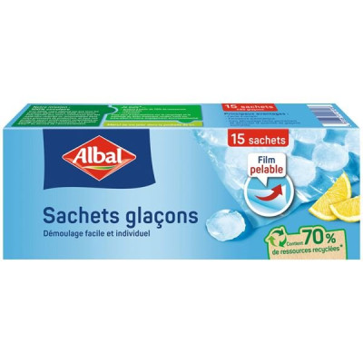 SACHETS GLACONS ALBAL X15 (Vendu par 1)