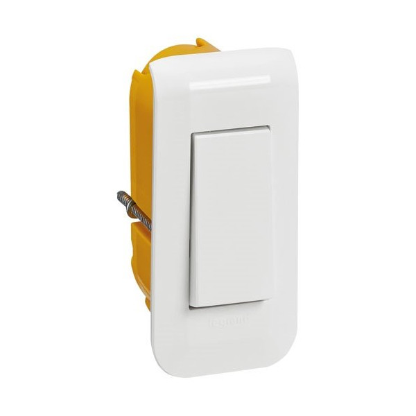 LEGRAND - Interrupteur ou va-et-vient Mosaic 10A étroit +plaque+boite