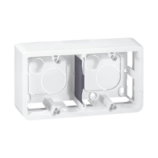 LEGRAND - Cadre mosaïc 4 modules 40mm blanc